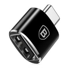 BASEUS adapter USB / USB Type-C OTG, crno
