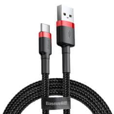 BASEUS Cafule kabel USB / USB-C QC 3.0 2A 3m, crno/crvena