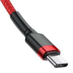 BASEUS Cafule kabel USB-C / USB-C 60W QC 3.0 1m, crvena