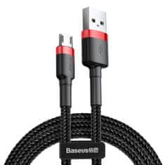 BASEUS Cafule kabel USB / micro USB QC 3.0 1.5A 2m, crno/crvena