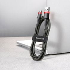 BASEUS Cafule kabel USB / micro USB QC 3.0 1.5A 2m, crno/crvena