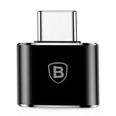 BASEUS adapter USB / USB Type-C OTG, crno