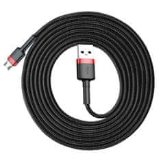BASEUS Cafule kabel USB / micro USB QC 3.0 1.5A 2m, crno/crvena