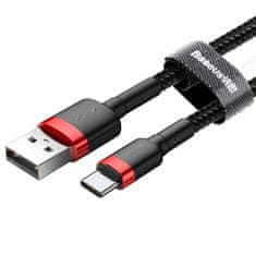 BASEUS Cafule kabel USB / USB-C QC 3.0 2A 3m, crno/crvena