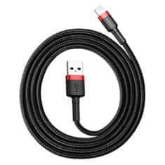 BASEUS Cafule kabel USB / Lightning QC3.0 1m, crno/crvena
