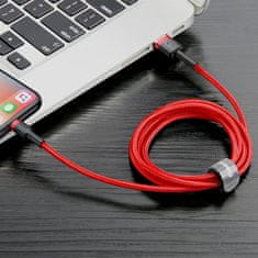BASEUS Cafule kabel USB / Lightning QC 3.0 2A 3m, crvena