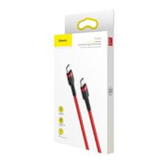 BASEUS Cafule kabel USB-C / USB-C 60W QC 3.0 1m, crvena