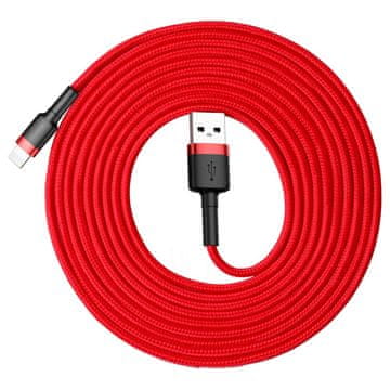 BASEUS Cafule kabel USB / Lightning QC 3.0 2A 3m, crvena