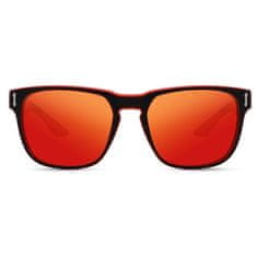 KDEAM Andover 3 sunčane naočale, Black & Pattern / Red