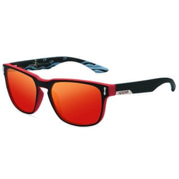 KDEAM Andover 3 sunčane naočale, Black & Pattern / Red