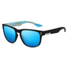 KDEAM Andover 5 sunčane naočale, Black & Pattern / Sky Blue
