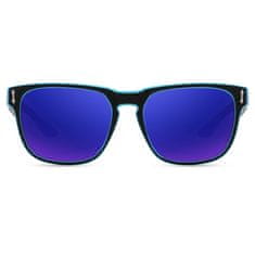 KDEAM Andover 6 sunčane naočale, Black & Pattern / Blue