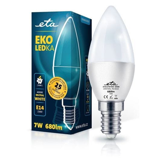 ETA LED žarulja, E14, 7 W, neutralno bijela