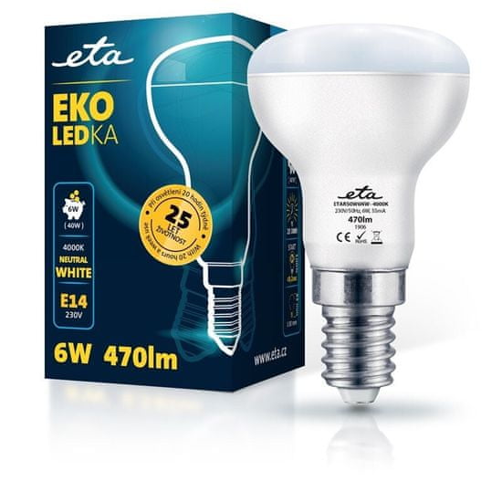 ETA LED žarulja, R50, E14, 6 W, neutralno bijela