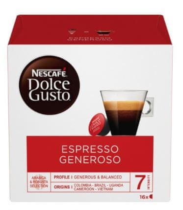 NESCAFÉ kapsule za kavu Dolce Gusto Espresso Generoso, trostruko pakiranje