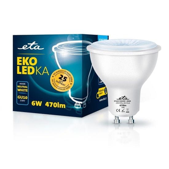 ETA LED žarulja, GU10, 6 W, neutralno bijela