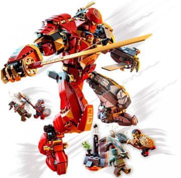 LEGO Ninjago 71720 Fire Stone Mech, Vatreni i kameni robot