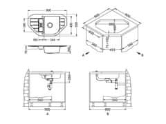 Alveus Niagara 60 umivaonik, P-U, G91