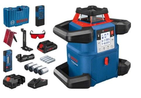 BOSCH Professional GRL 600 CHV rotacijski senzor + LR 50 + RB 60 + WM 6 + RC 6 (0601061F00)