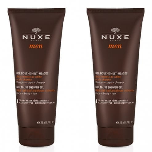 Nuxe Muški gel za tuširanje za tijelo, lice i kosu, 2 x 200 ml