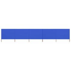 Vidaxl Zaštitna tkanina s 5 krila 600 x 160 cm azurno plava