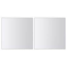 Vidaxl Zrcalne pločice 48 kom četvrtaste staklene