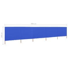 Vidaxl Zaštitna tkanina s 5 krila 600 x 160 cm azurno plava