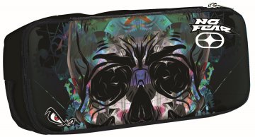 Back Me Up No Fear Glass Skull pernica
