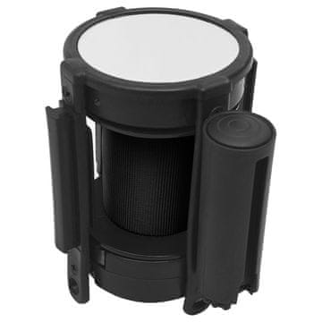 Vidaxl Pojasna pregrada na uvlačenje 200 cm crna