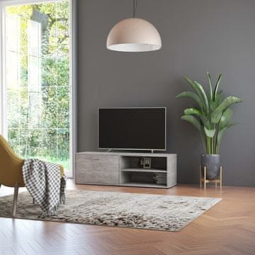 Vidaxl TV ormarić betonsko-sivi 120x34x37 cm iverica