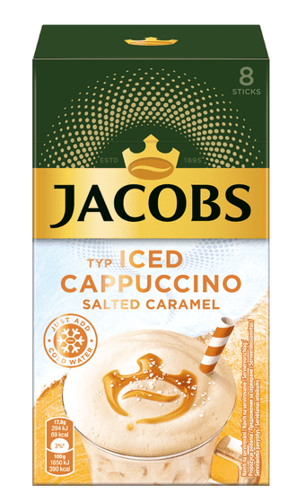 Jacobs Iced Cappuccino Salted Caramel, 8x17,8 g, 142,4 g