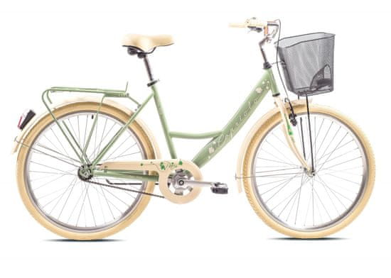 Capriolo CTB Paris Lady gradski bicikl, zelena-bež