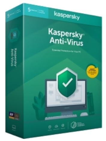 Kaspersky Lab Anti-Virus protivirusna programska oprema, 1-godišnja obnova, 1 PC, BOX