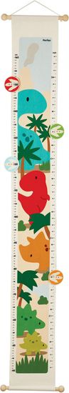 Plan Toys zidni metar za djecu, dinosauri