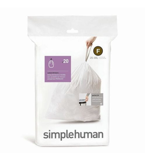 Simplehuman vreće za smeće 25 l, tipa F, 20 komada