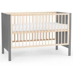 Kinderkraft Baby wooden Mia dječji krevet, sivi
