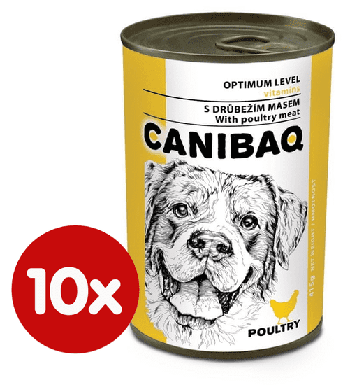 Dibaq hrana za pse CANIBAQ Classic perad, 10x415 g