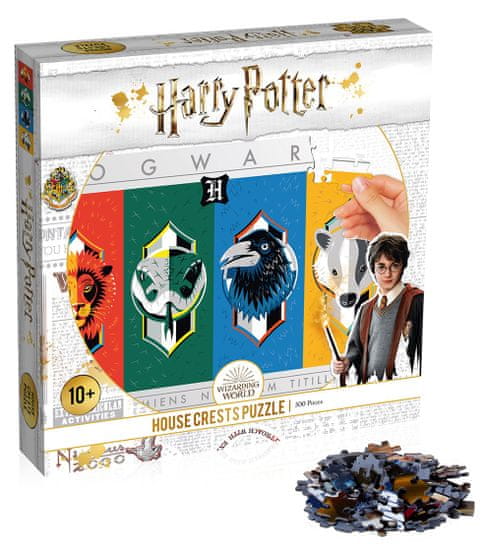 Winning Moves slagalica Harry Potter Grbovi kuća, 500 dijelova
