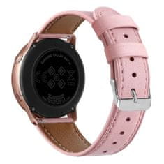 BStrap Leather Italy remen za Samsung Galaxy Watch Active 2 40/44mm, pink