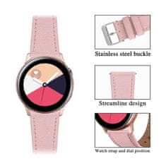 BStrap Leather Italy remen za Samsung Galaxy Watch Active 2 40/44mm, pink