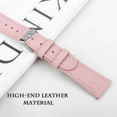 BStrap Leather Italy remen za Samsung Galaxy Watch Active 2 40/44mm, pink