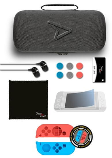 Steelplay Carry & Protect Kit 11-v-1 + Joypad maska (Switch)