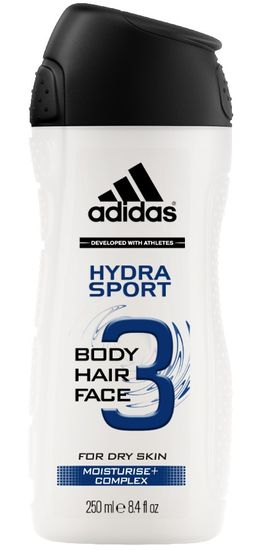 Adidas Hydramax gel za tuširanje, 3 u 1, 250 ml