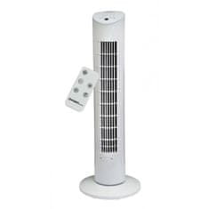 stojeći ventilator, 79 cm, timer, upravljač, bijeli