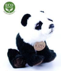 Rappa sjedeća plišana panda, ECO-FRIENDLY, bijelo-smeđa, 22 cm