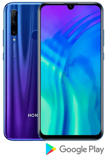 Honor 20 Lite, mobilni telefon, 4 GB/128 GB, plavi