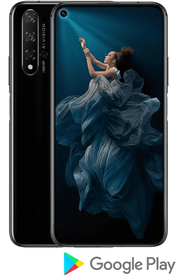 Honor 20, mobilni telefon, 6GB/128GB, midnight black