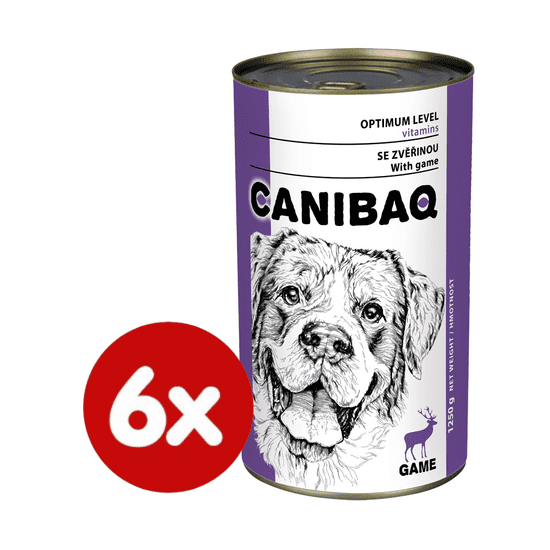 Dibaq hrana za pse CANIBAQ Classic divljač, 6x1250 g