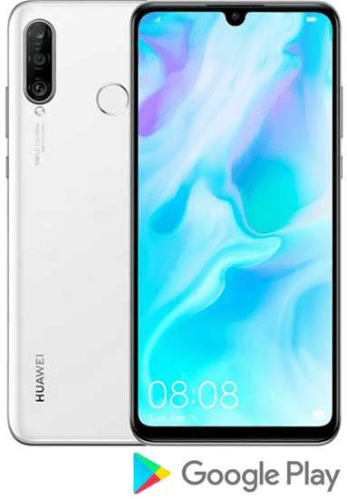 Huawei Pametni telefon P30 lite, 4 GB/128 GB, Pearl White, bijeli