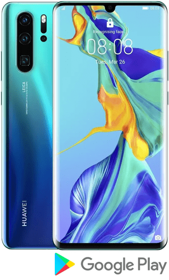 Huawei pametni telefon P30 Pro, 8GB/256GB, aurora plava